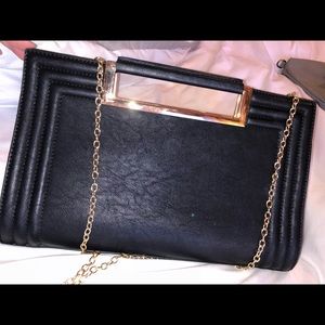 Black Melie Bianco clutch